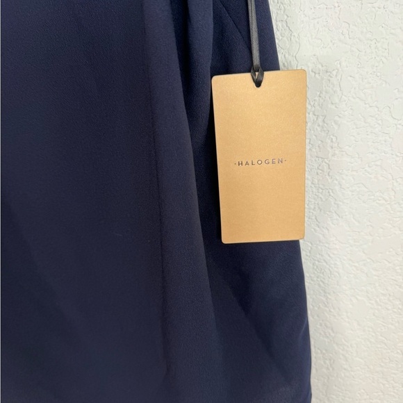 Halogen Spaghetti Strap Navy Tank Top NWT Flowy - Picture 3 of 6